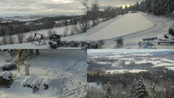 Sdružený snímek okolí chaty Myslivna