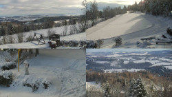 Sdružený snímek okolí chaty Myslivna