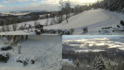 Sdružený snímek okolí chaty Myslivna