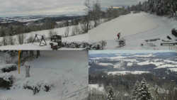 Sdružený snímek okolí chaty Myslivna