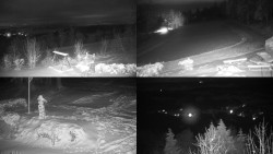 Sdružený snímek okolí chaty Myslivna