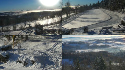 Sdružený snímek okolí chaty Myslivna