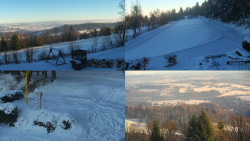 Sdružený snímek okolí chaty Myslivna