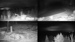 Sdružený snímek okolí chaty Myslivna