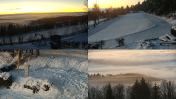 Sdružený snímek okolí chaty Myslivna