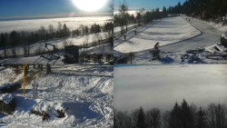 Sdružený snímek okolí chaty Myslivna