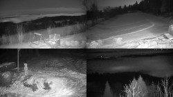 Sdružený snímek okolí chaty Myslivna