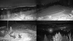 Sdružený snímek okolí chaty Myslivna