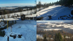 Sdružený snímek okolí chaty Myslivna