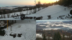 Sdružený snímek okolí chaty Myslivna