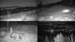 Sdružený snímek okolí chaty Myslivna