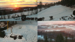 Sdružený snímek okolí chaty Myslivna