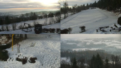 Sdružený snímek okolí chaty Myslivna