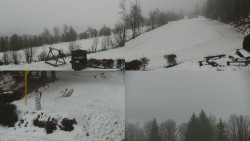 Sdružený snímek okolí chaty Myslivna