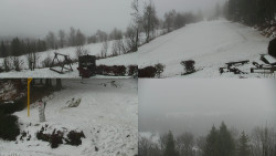 Sdružený snímek okolí chaty Myslivna