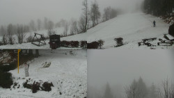 Sdružený snímek okolí chaty Myslivna