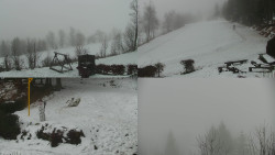 Sdružený snímek okolí chaty Myslivna