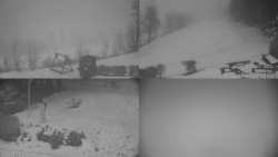 Sdružený snímek okolí chaty Myslivna