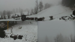 Sdružený snímek okolí chaty Myslivna