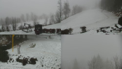 Sdružený snímek okolí chaty Myslivna