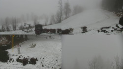 Sdružený snímek okolí chaty Myslivna