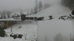 Sdružený snímek okolí chaty Myslivna