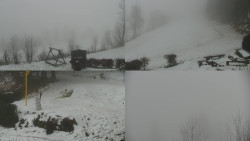 Sdružený snímek okolí chaty Myslivna