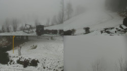 Sdružený snímek okolí chaty Myslivna