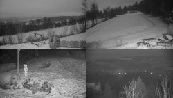 Sdružený snímek okolí chaty Myslivna