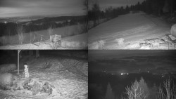 Sdružený snímek okolí chaty Myslivna