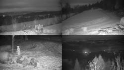 Sdružený snímek okolí chaty Myslivna