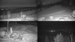 Sdružený snímek okolí chaty Myslivna