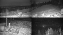 Sdružený snímek okolí chaty Myslivna