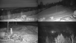 Sdružený snímek okolí chaty Myslivna