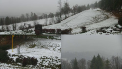 Sdružený snímek okolí chaty Myslivna