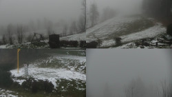 Sdružený snímek okolí chaty Myslivna