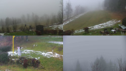 Sdružený snímek okolí chaty Myslivna