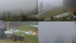 Sdružený snímek okolí chaty Myslivna