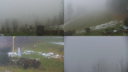 Sdružený snímek okolí chaty Myslivna