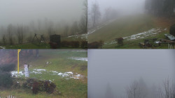 Sdružený snímek okolí chaty Myslivna