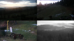 Sdružený snímek okolí chaty Myslivna