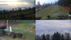 Sdružený snímek okolí chaty Myslivna