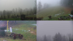 Sdružený snímek okolí chaty Myslivna