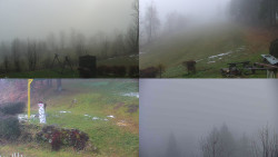 Sdružený snímek okolí chaty Myslivna