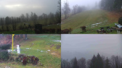 Sdružený snímek okolí chaty Myslivna