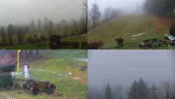 Sdružený snímek okolí chaty Myslivna