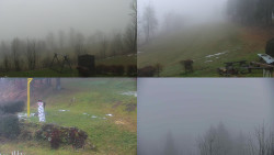 Sdružený snímek okolí chaty Myslivna