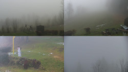 Sdružený snímek okolí chaty Myslivna