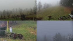 Sdružený snímek okolí chaty Myslivna