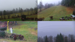 Sdružený snímek okolí chaty Myslivna